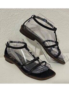 Grendene Brazil Andrea Black Rhinestone Sandals  Flats Size US 7